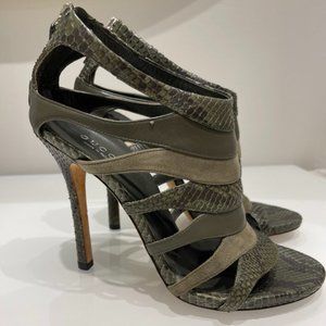 Gucci Snakeskin Stiletto Sandals